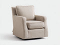 Silla de Relax giratoria de tela 86x84x88 cm - beige arena - diseño acolchado para salón